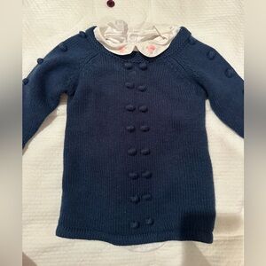 Jacadi Navy Blue Dress Set